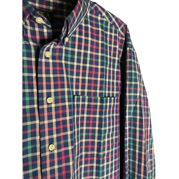 Jos. A. Bank Men's Tailored Fit Button-Down Collar Check Shirt Size XL - Picture 5 of 7